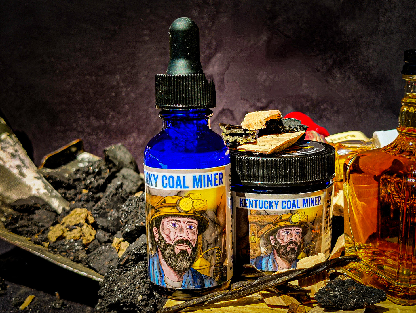 Kentucky Coal Miner Beard Oil - Spiced Kentucky Bourbon