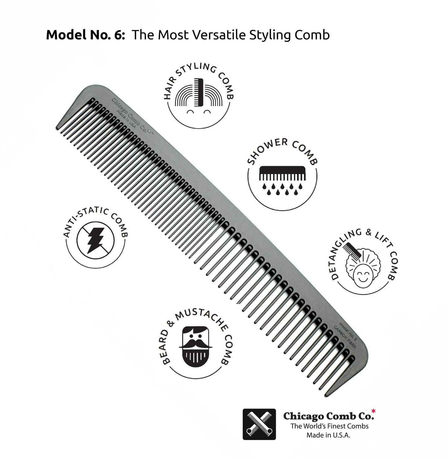 Chicago Comb - Model 6