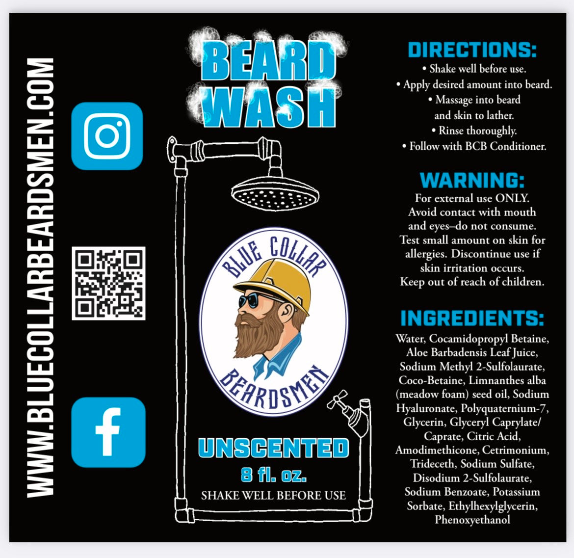 Unscented Beard Wash