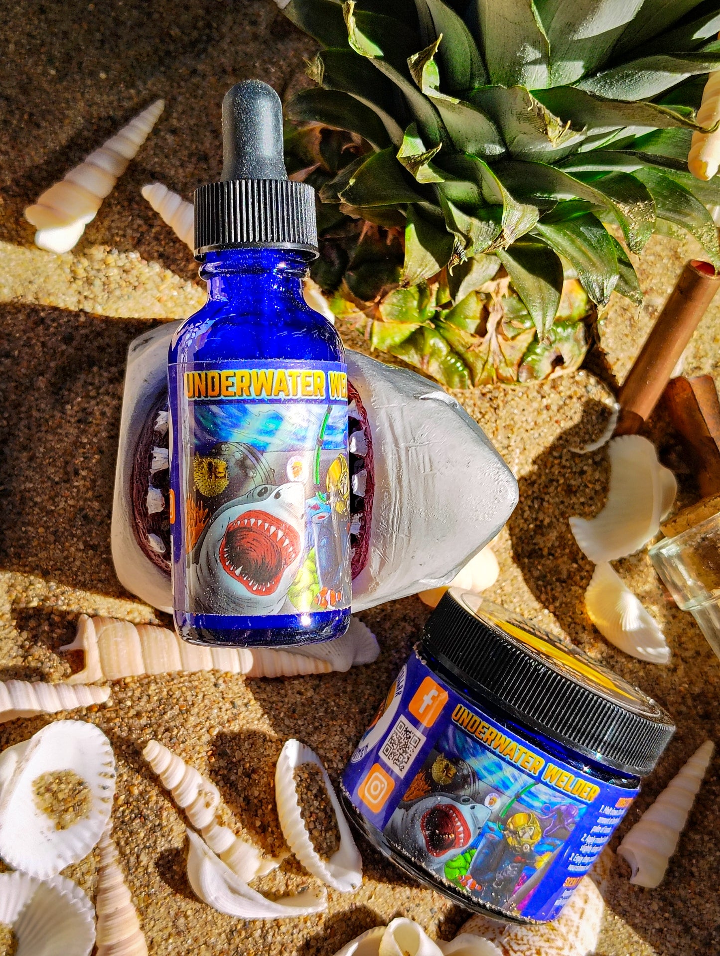 Underwater Welder Beard Oil - Cool Aquatic Cologne