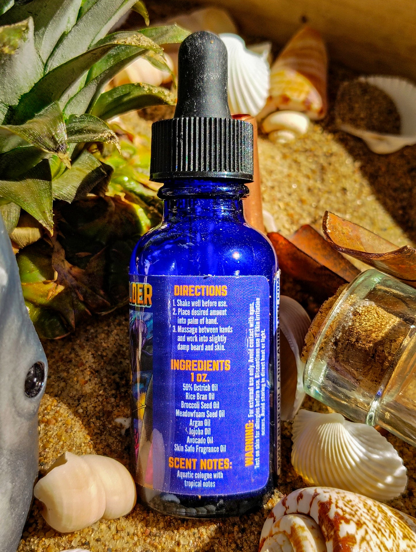 Underwater Welder Beard Oil - Cool Aquatic Cologne