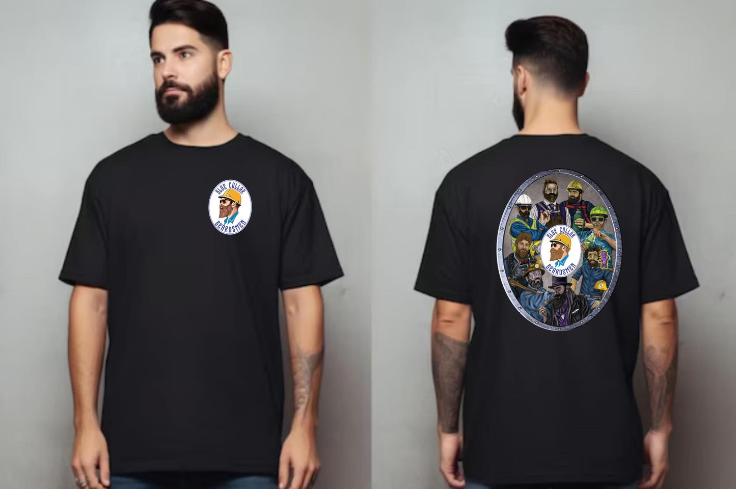 Blue Collar Beardsmen Crew Shirt