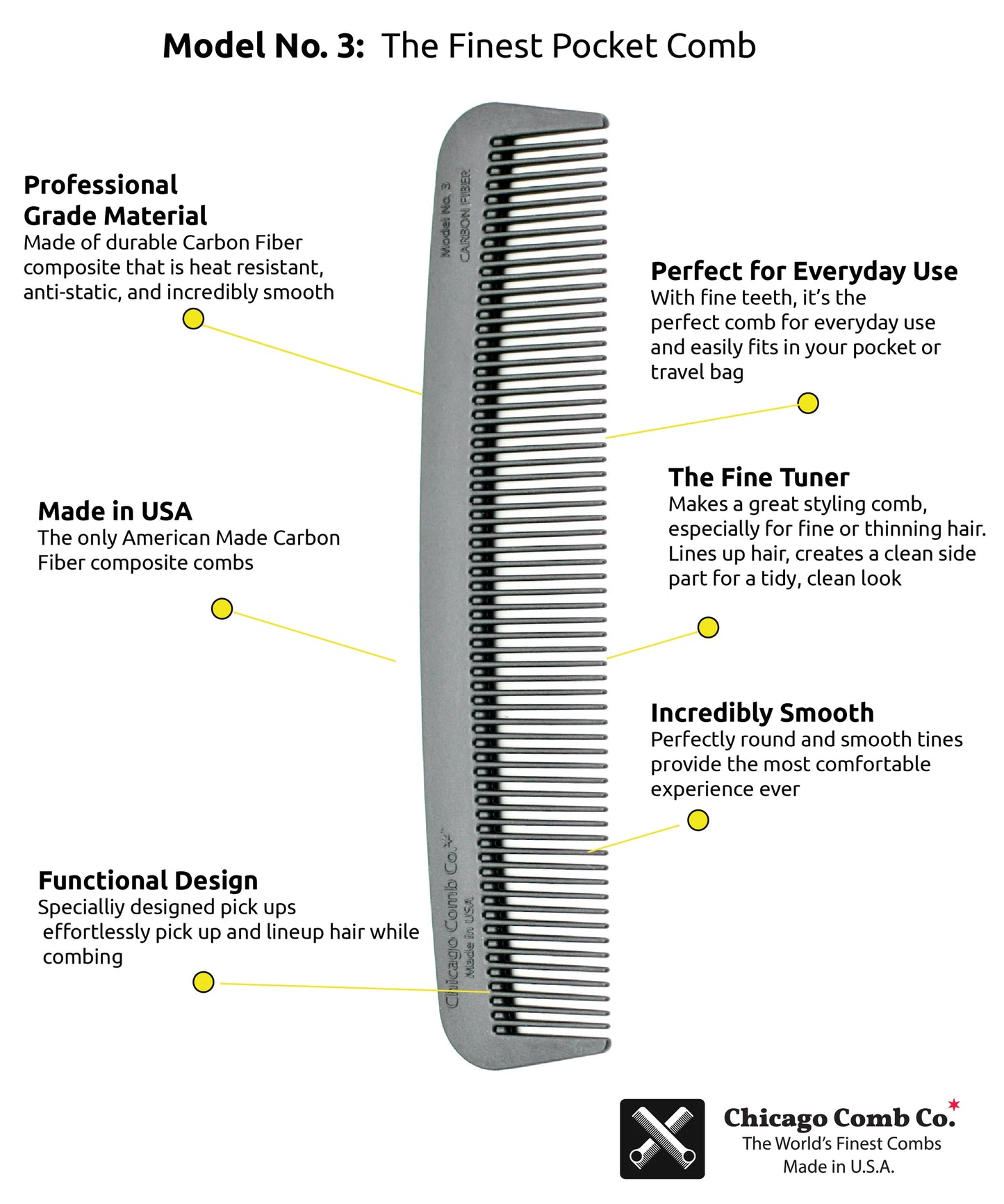 Chicago Comb - Model 3