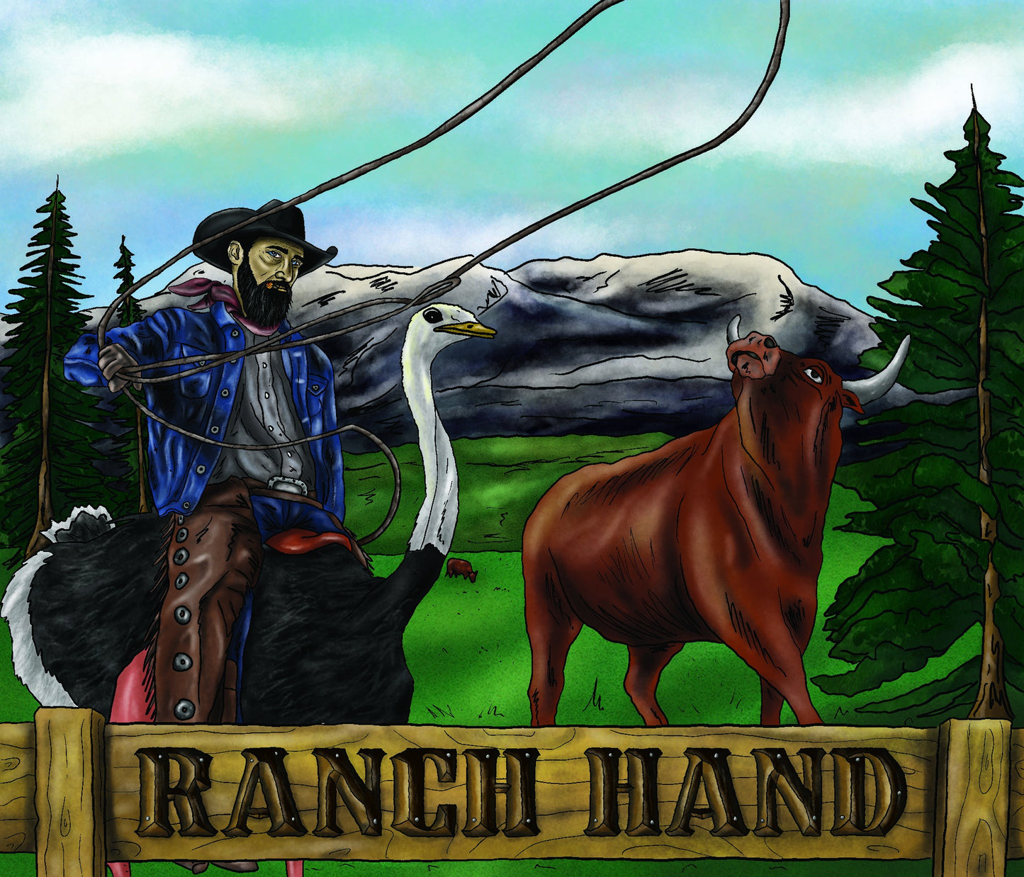 Ranch Hand Beard Oil - Leather, Pine & Papaya Scent